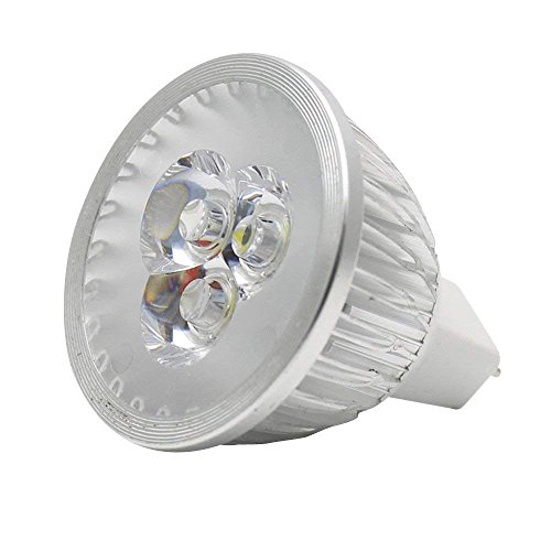 MR16 LED Bulbs MR16 3W LED Cool White Light Bulbs GU5.3 MR16 LED Bulbs 12V 3 Watt LED Spotlight Bulbs for Landscape Recessed Track Lighting,20W Halogen Equivalent,Pack of 10 5