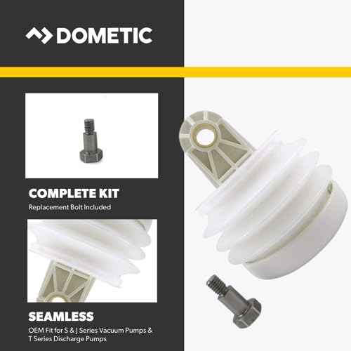 Dometic 385230980 OEM Toilet Bellows Pump for S and J Series Vacuum Pumps and T Series Discharge Pumps | White 9.09 x 5.39 x 4.09 inches 5