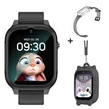 TrackMe Magic Kid's Calling Watch, Waterproof with Touchscreen Display, Camera, Video Calling, Detachable and Extra dial and Starp, SOS, Location Finder,Activity Tracker (Night Black) 4