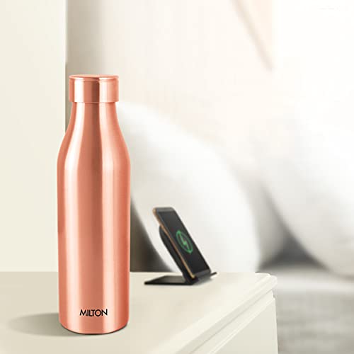 MILTON Copper Charge 1000 Bottle, 850ml, 100% Pure Copper, BPA Free Water Bottle, Leak Proof, Office Bottle, Boosts Immunity, Supports Digestive & Liver Health, Ayurveda Inspired 5