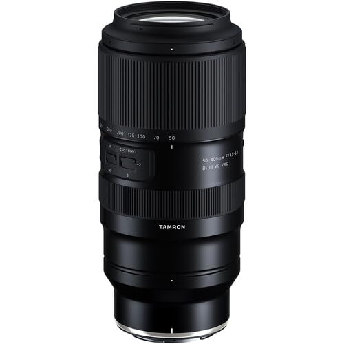 Tamron 50-400mm f/4.5-6.3 Di III VC VXD Lens (Nikon Z) with Pixel Advance Accessories and Travel Bundle | AFA067Z-700 | Tamron 50-400mm Lens 3