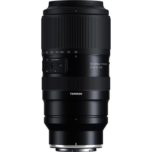 Tamron 50-400mm f/4.5-6.3 Di III VC VXD Lens (Nikon Z) with Pixel Advance Accessories and Travel Bundle | AFA067Z-700 | Tamron 50-400mm Lens 4