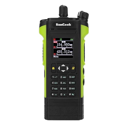 HAMGEEK APX-8000 12W Dual Band Radio Handheld VHF UHF Walkie Talkie with Dual PTT Duplex Working Mode 8800mAh (Green) 2