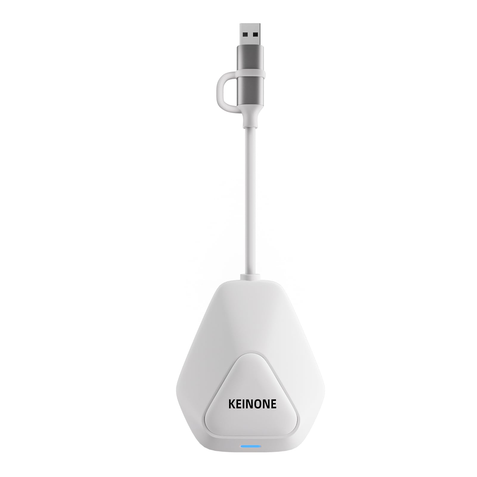 KEINONE 4K Miracast Adapter, Wireless Projector, Dual-Band Wi-Fi, Effortless Windows/Mac OS/Android/iOS to HDTV/Monitor/Projector Screen Mirroring for Home, Online Learning & Remote Work 1