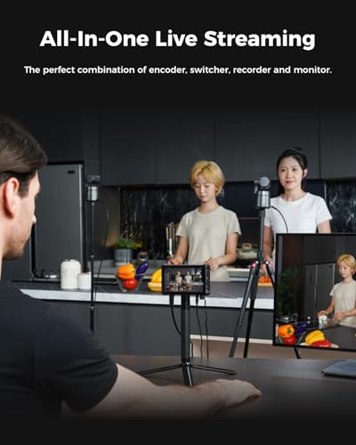 OBSBOT Tiny 2 Lite Multi-Cam Combo with Talent, AI Tracking PTZ Streaming Camera, Live Streaming to NDI/RTMP/SRT/YouTube and Others Platforms via Wi-Fi, 4G LTE, Ethernet, USB Port. 3
