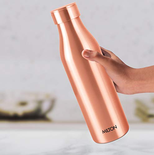 MILTON Copper Charge 1000 Bottle, 850ml, 100% Pure Copper, BPA Free Water Bottle, Leak Proof, Office Bottle, Boosts Immunity, Supports Digestive & Liver Health, Ayurveda Inspired 6