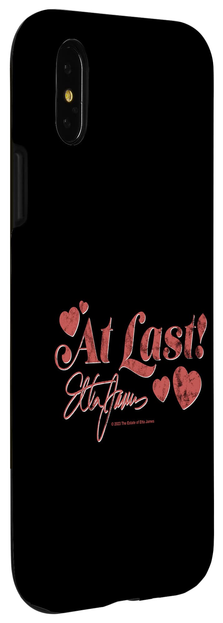 iPhone X/XS Etta James At Last Signature Hearts Case 3