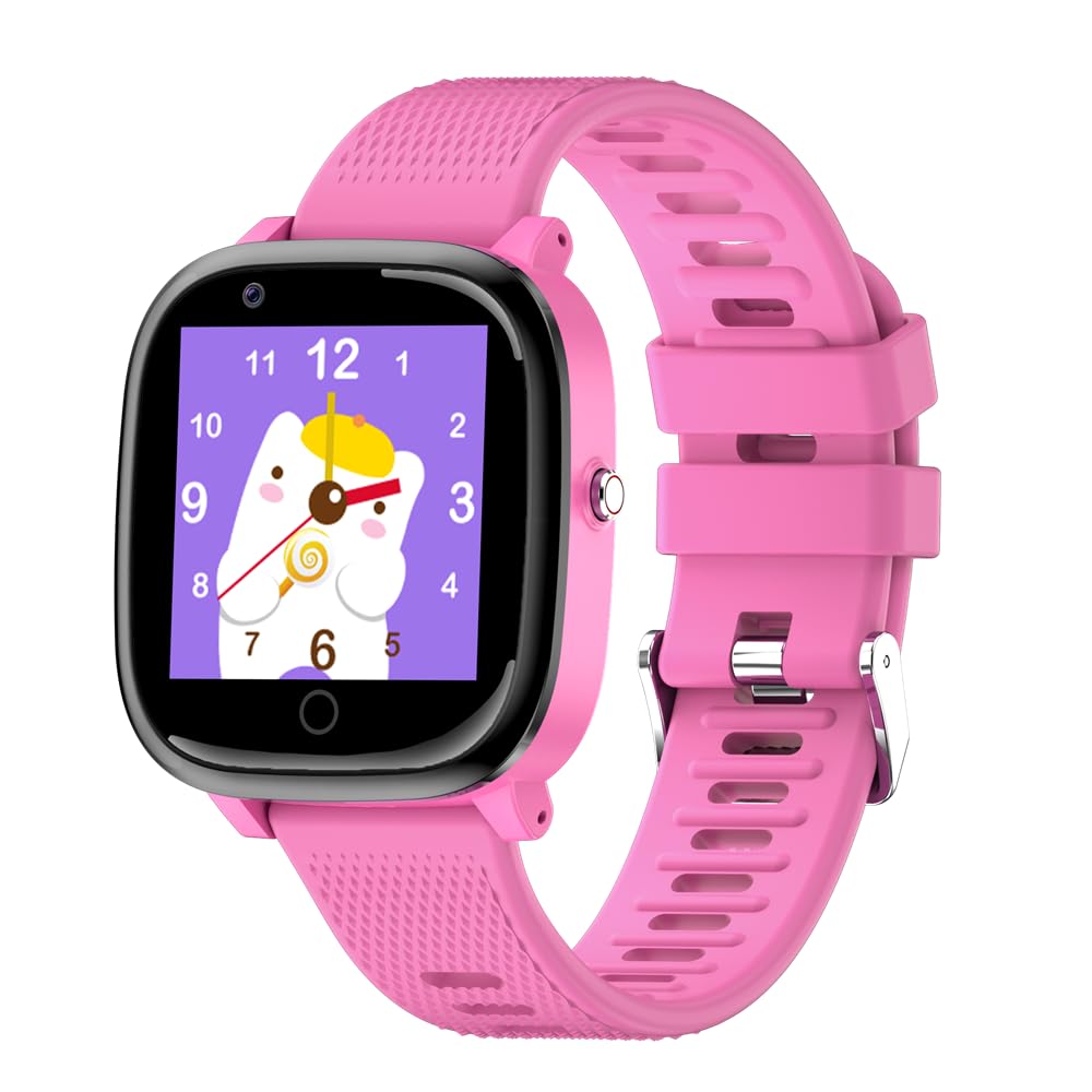TrackMe ACE 4G Smart Watch for Kids GPS/LBS and WiFi Tracking Waterproof Smartwatch with Video Call Phone Watch (Pink) 1