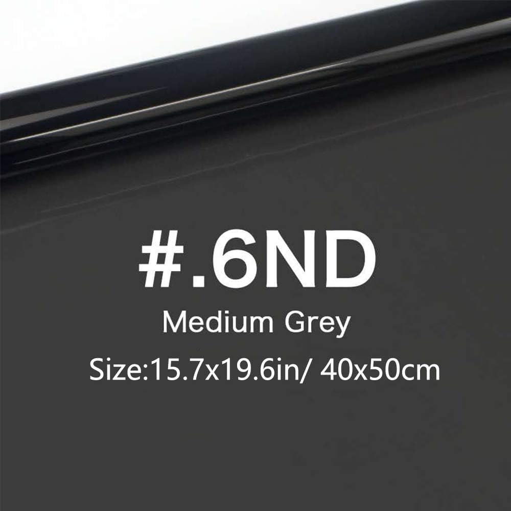 Lighting Neutral Density Gels Filter Sheet 16x20 inches Kit, ND6,ND9 for Photo Studio Video Flashlight Led Light Photography 4
