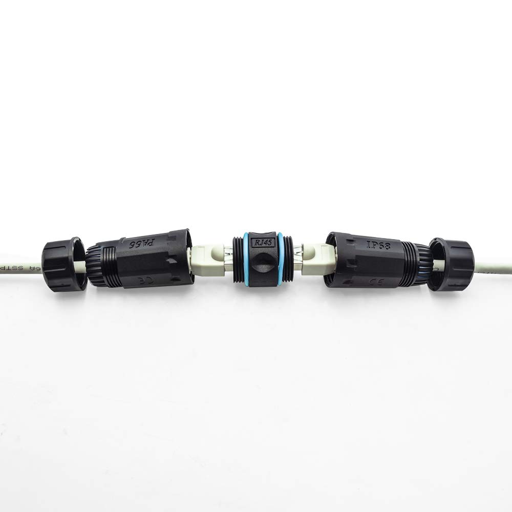 InstallerParts Cat.6 Shielded RJ45 Outdoor Waterproof Inline Coupler, 50 Pack 3