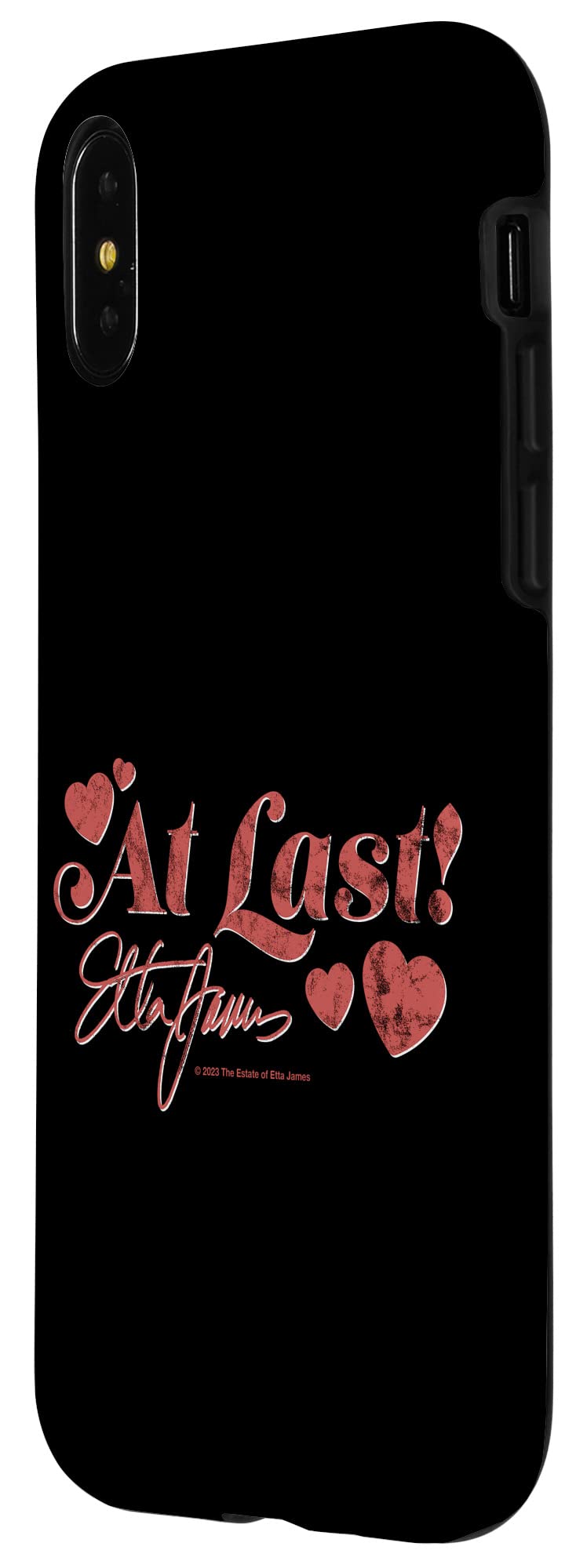 iPhone X/XS Etta James At Last Signature Hearts Case 2