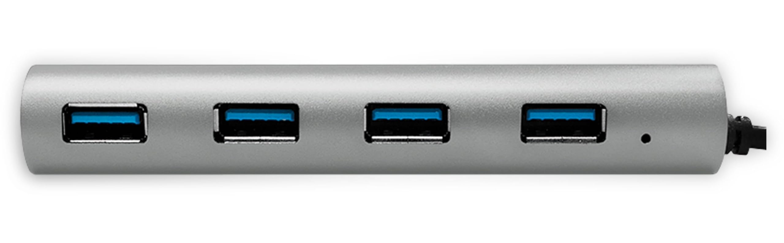 LogiLink USB Hub for PC/Laptop Aluminium Housing Grey Silver 4-Port 2
