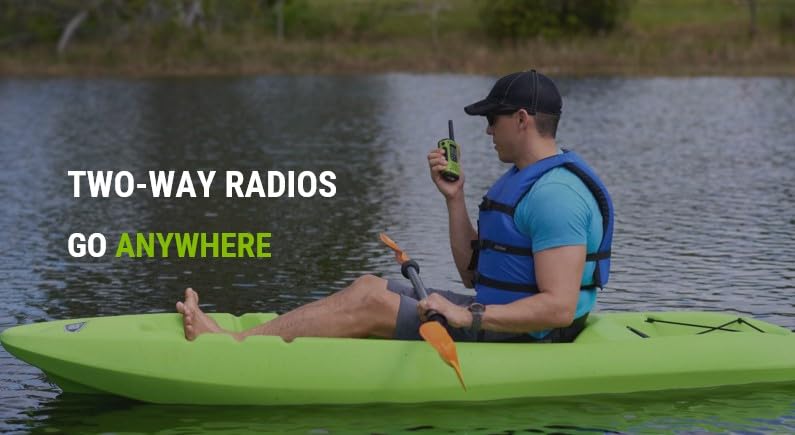 Motorola Solutions T600 35 mi. Waterproof Two-Way Radio Green 2-Pack 6