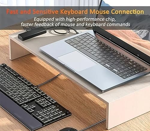 Concentrador USB 3.0, concentrador USB de 4 puertos Divisor USB Expansor USB para computadora portatil, unidad Flash, Disco Duro, consola, impresora, teclado, Camara, mause 5