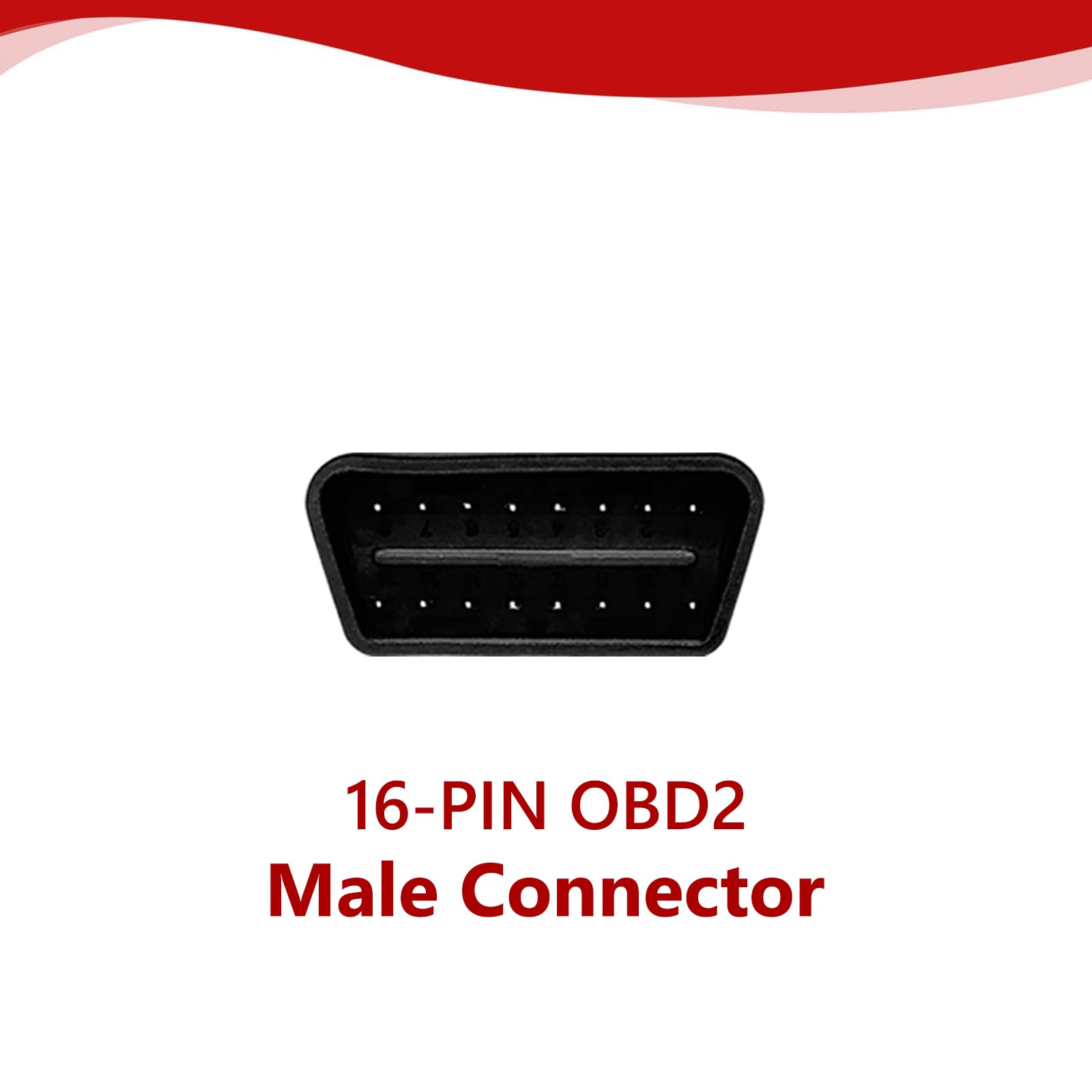 Main Cable Fit for Ancel DS100 DS200 DS500 FX6000 FX6100 DB15 Male OBD2 Diagnostic Scanner 16-PIN Male to 15-PIN Male OBD-II Test Replacement Cable Connector Adapter - 3.9ft/120cm 5