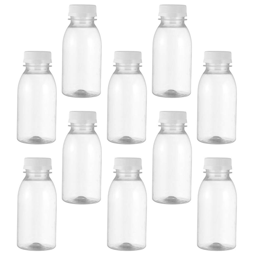 DOITOOL 1 Set 10 Pcs Milk Bottle Juice Bottle Travel Bottle Milk Storage Container Beverage Storage Bottles Storage Bottle for Milk Plastic Bottle 1