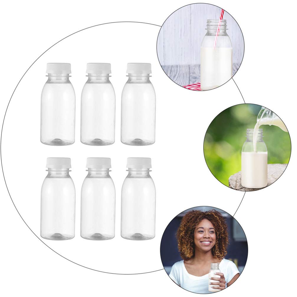 DOITOOL 1 Set 10 Pcs Milk Bottle Juice Bottle Travel Bottle Milk Storage Container Beverage Storage Bottles Storage Bottle for Milk Plastic Bottle 6