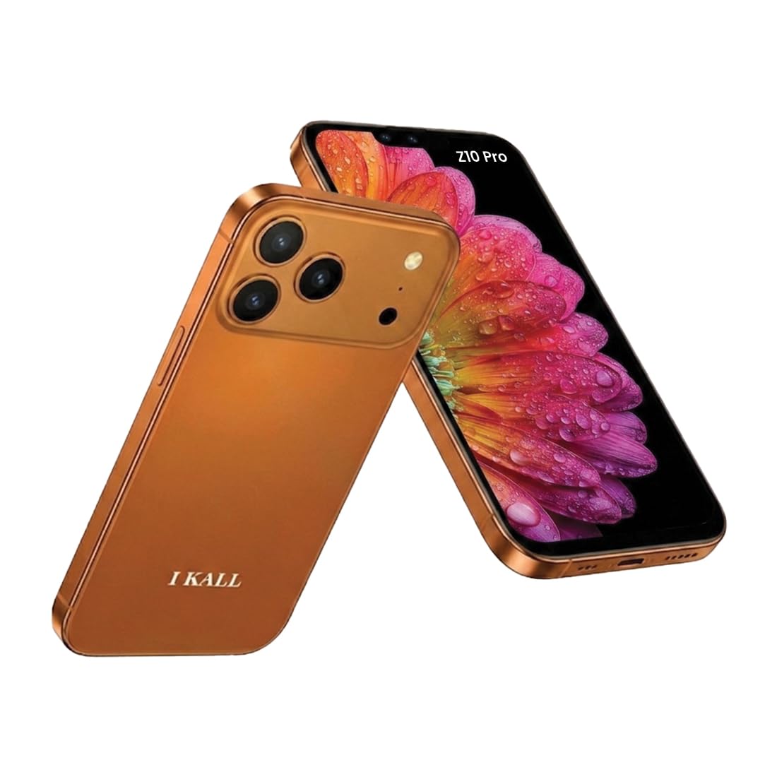 IKALL Z10 Pro Mobile Phone, Android 14, 6.53-inch HD Display, 4GB RAM, 64GB Internal Storage, Octa-Core Processor, 20MP + 8MP Camera, 5000mAh Battery, Dual SIM 4G Smartphone (Orange) 5
