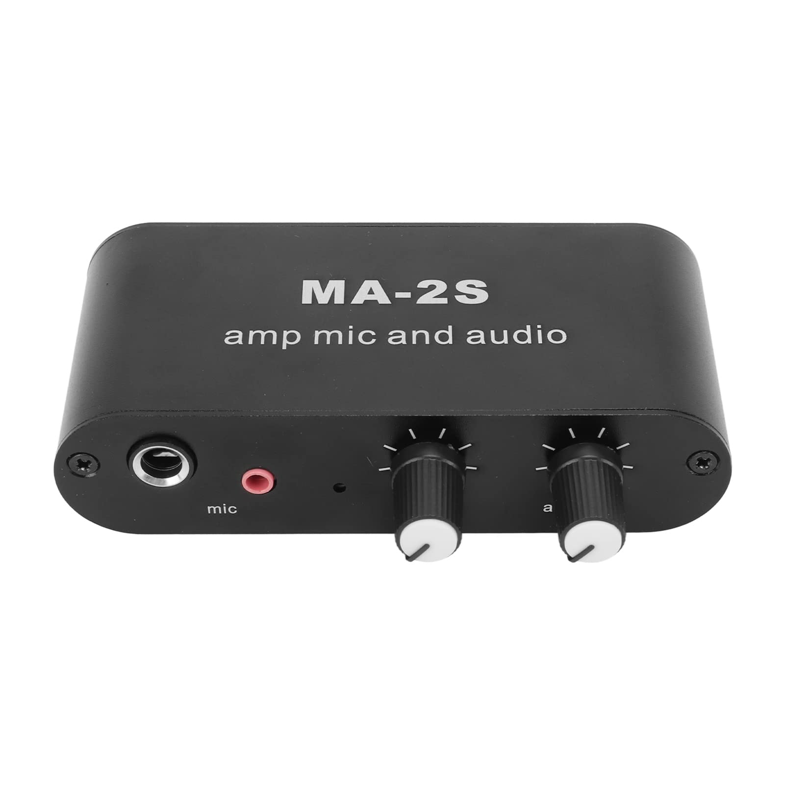 Double Op Amp, Stereo Small Audio Preamplifier, Headphone Amplifier, Gain 20dB Condenser 3 Ports Output for Music 6
