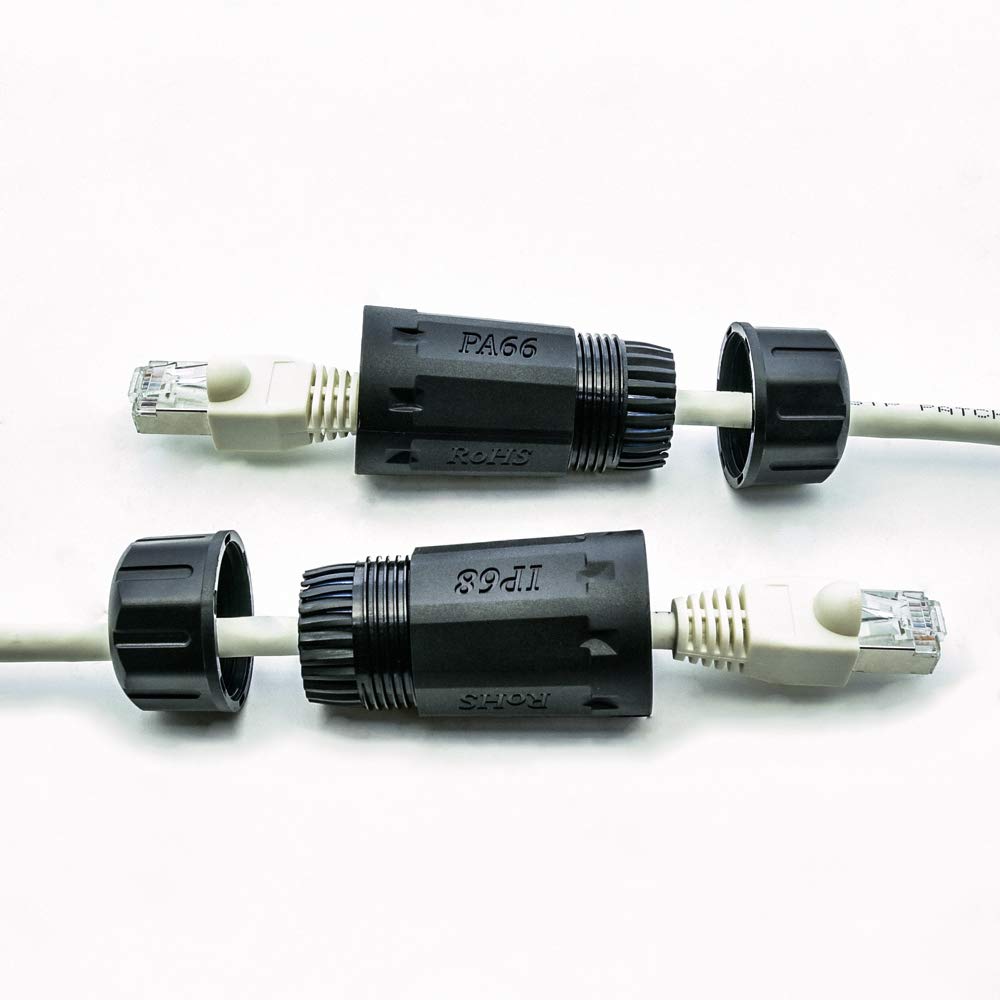 InstallerParts Cat.6 Shielded RJ45 Outdoor Waterproof Inline Coupler, 50 Pack 6