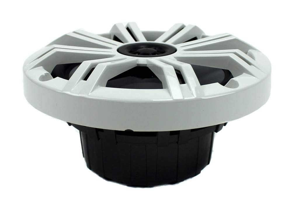 1 Pair of Kicker KM65 6.5" 195W Multicolor LED Marine Coaxial Speakers Bundle Combo with LED Remote Controller 4