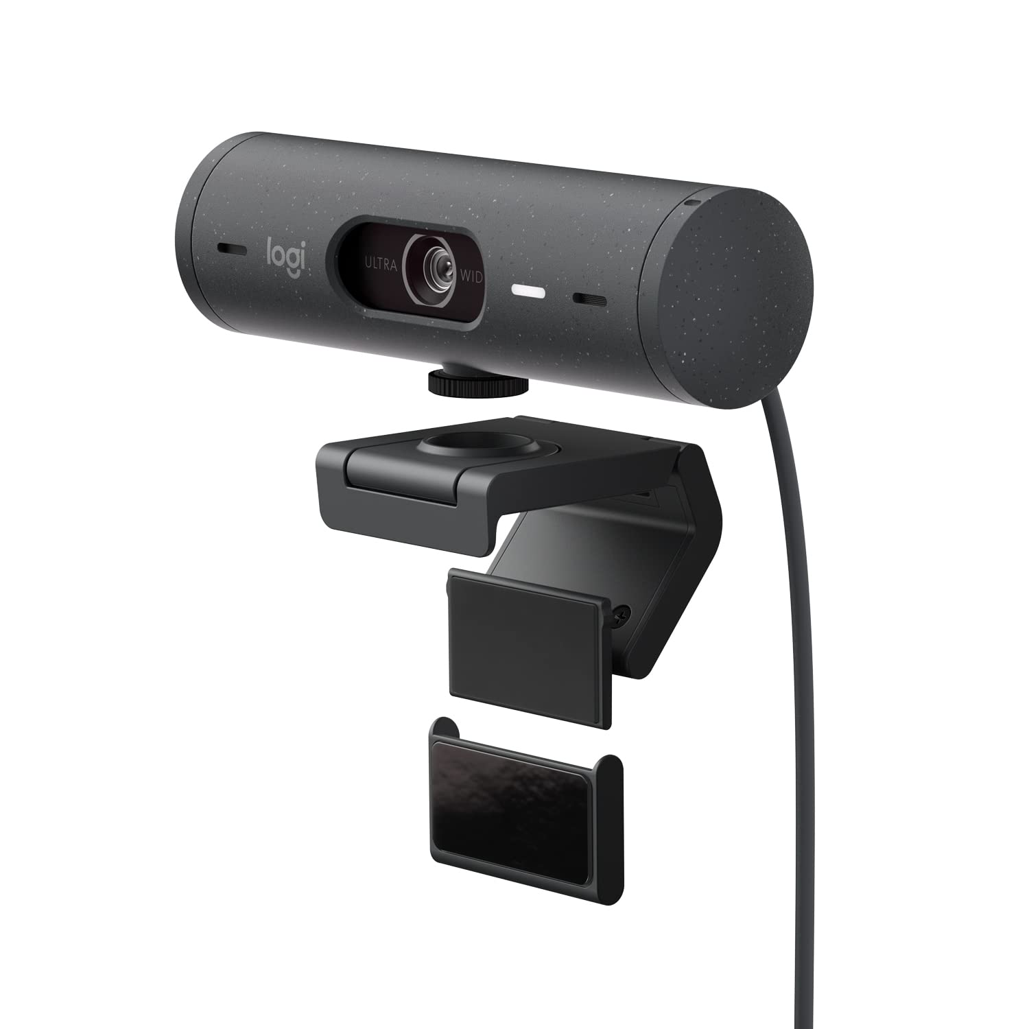 Logitech Brio 505 Full HD webcam with auto light correction, auto-framing, Show Mode, dual noise reduction mics, privacy shutter - Works with Microsoft Teams, Google Meet, Zoom - Grey 3