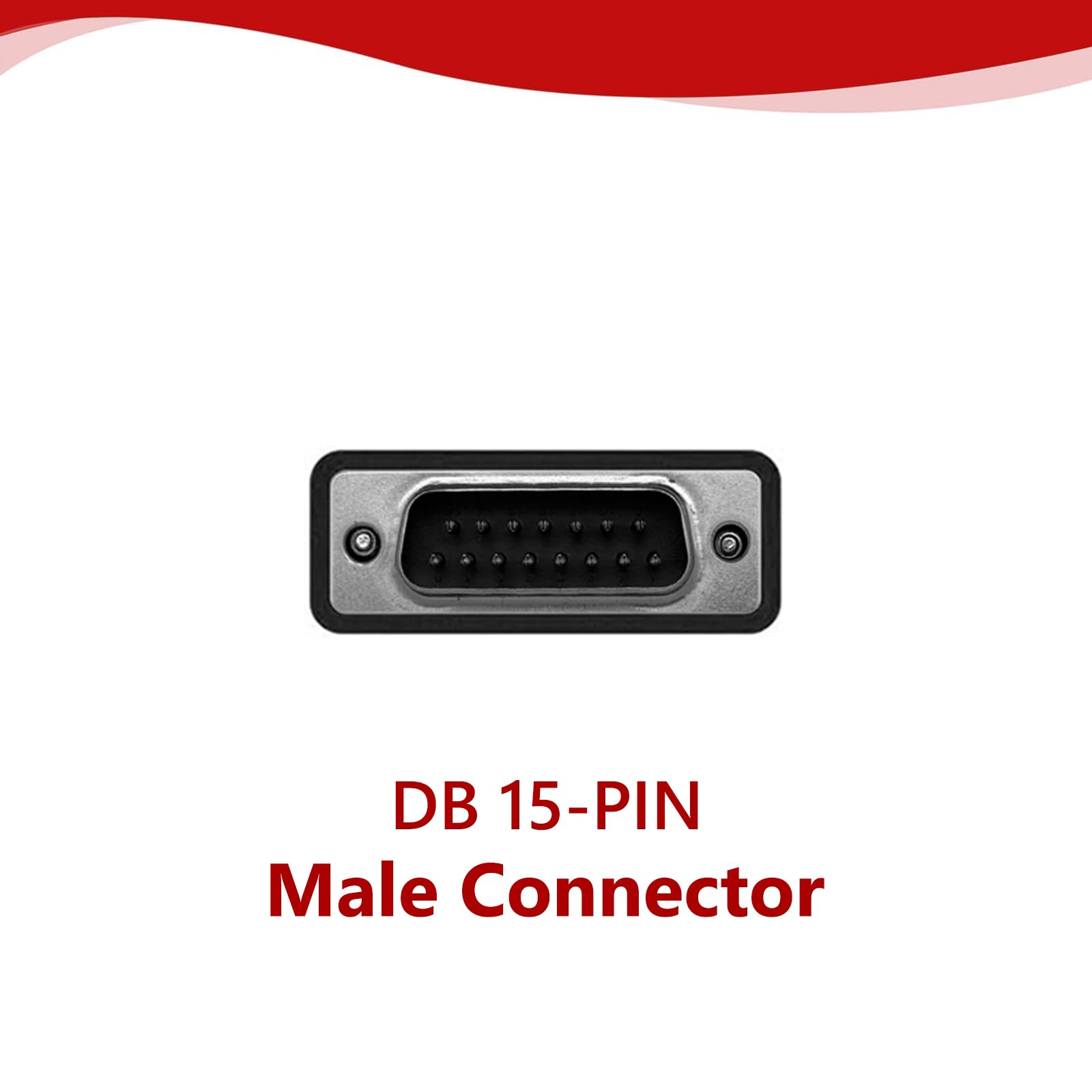 Main Cable Fit for Ancel DS100 DS200 DS500 FX6000 FX6100 DB15 Male OBD2 Diagnostic Scanner 16-PIN Male to 15-PIN Male OBD-II Test Replacement Cable Connector Adapter - 3.9ft/120cm 6