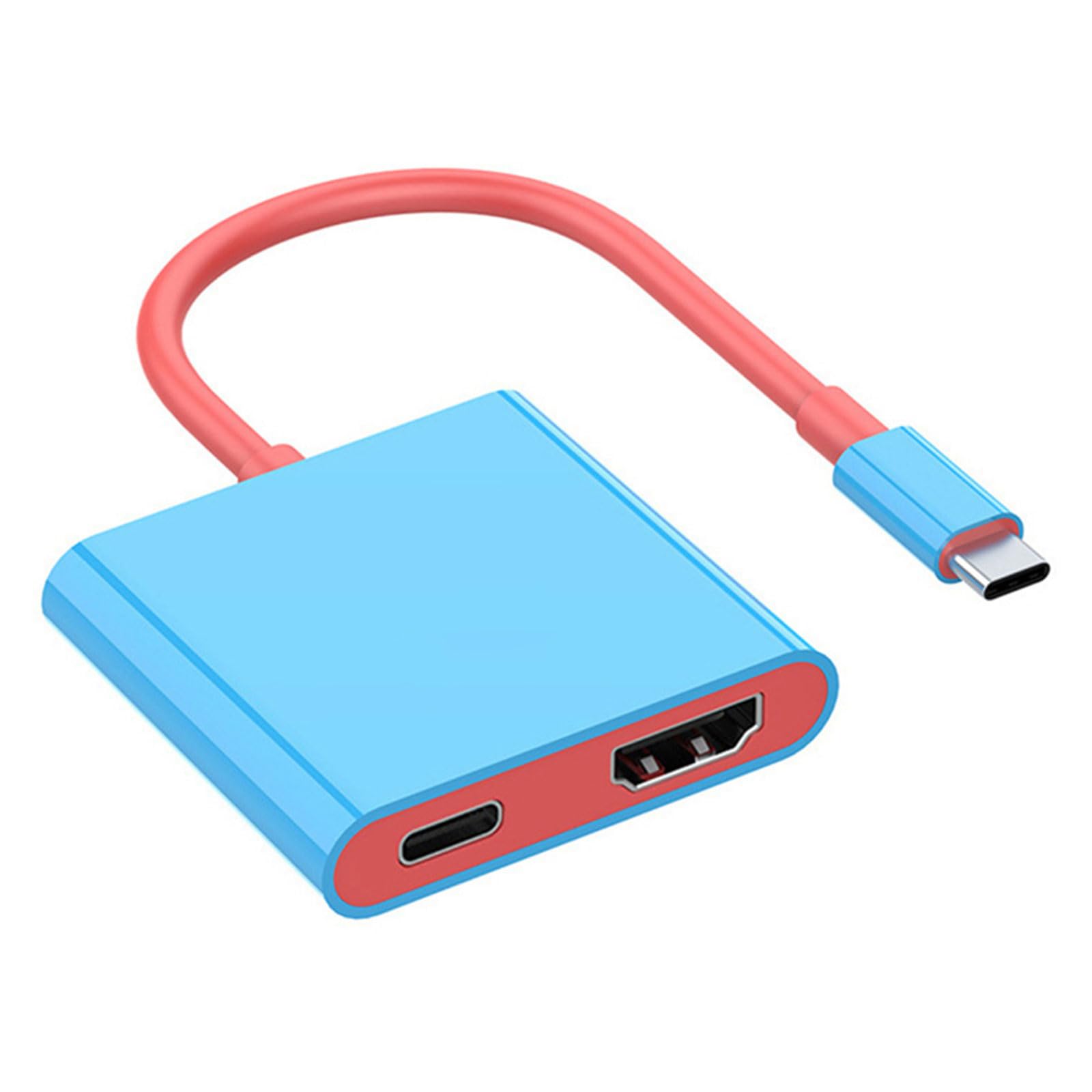 2 in 1 Lightweight USB C to HDTV Adapters Convenient Docking Station Base Easy Device Expansion for Users Enthusiasts 5