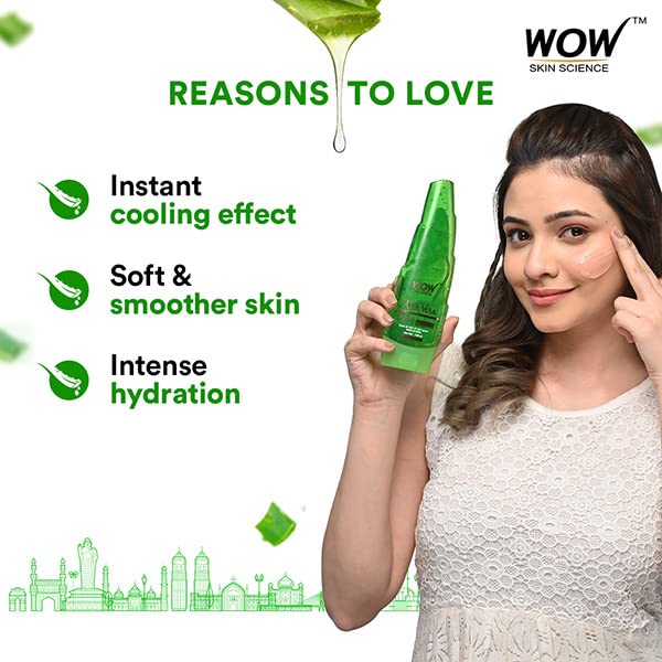 WOW Skin Science 99% Pure Aloe Vera Gel for Face, Skin & Hair - 150ml | Ultimate Gel For Glowing Skin | For Both Men and Women 4