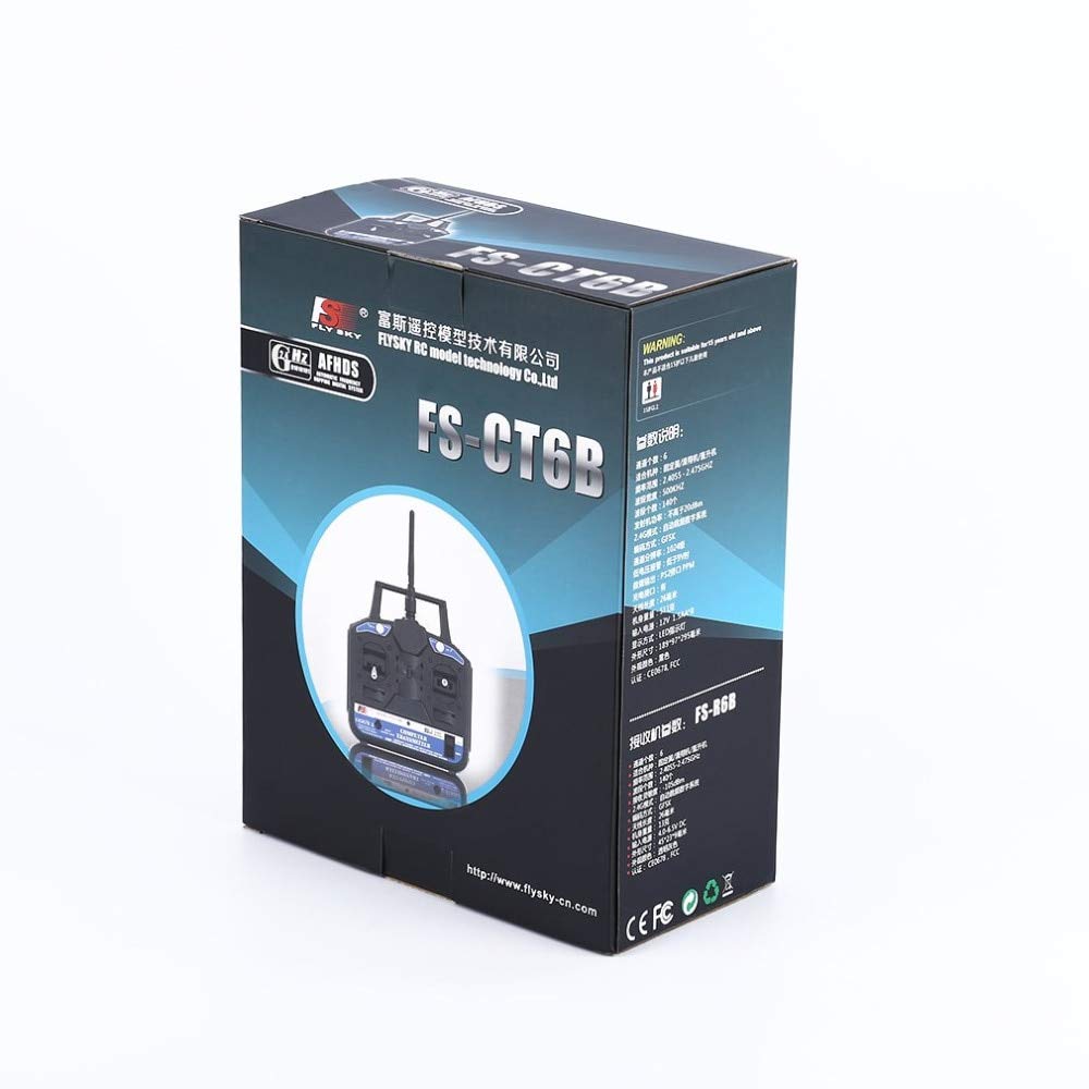 FlySky FS-CT6B 6CH 2.4GHz RC Transmitter with FS-R6B Receiver 4