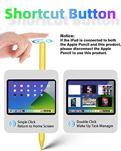 Gnanlen iPad Pencil 2nd Generation with Magnetic Wireless Charging,Same as Apple Pencil 2nd Generation,Stylus Pen Compatible with iPad Pro 11in 1/2/3/4,iPad Pro 12.9in 3/4/5/6,iPad Air 4/5,iPad Mini 6 4