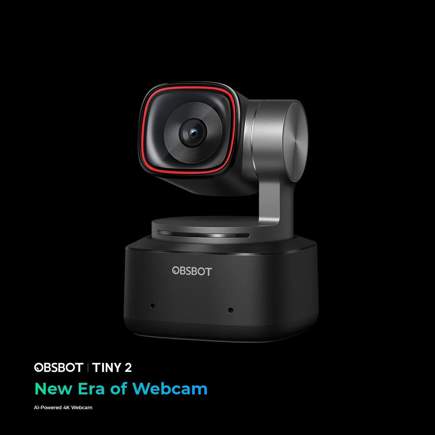 OBSBOT Tiny 2 AI Webcam 4K, 1/1.5" Sensor, 60FPS, Auto Focus & HDR | PTZ Voice/Gesture Control, AI Tracking | Ideal for Streaming, Meetings, PC (USB Web Camera) 3