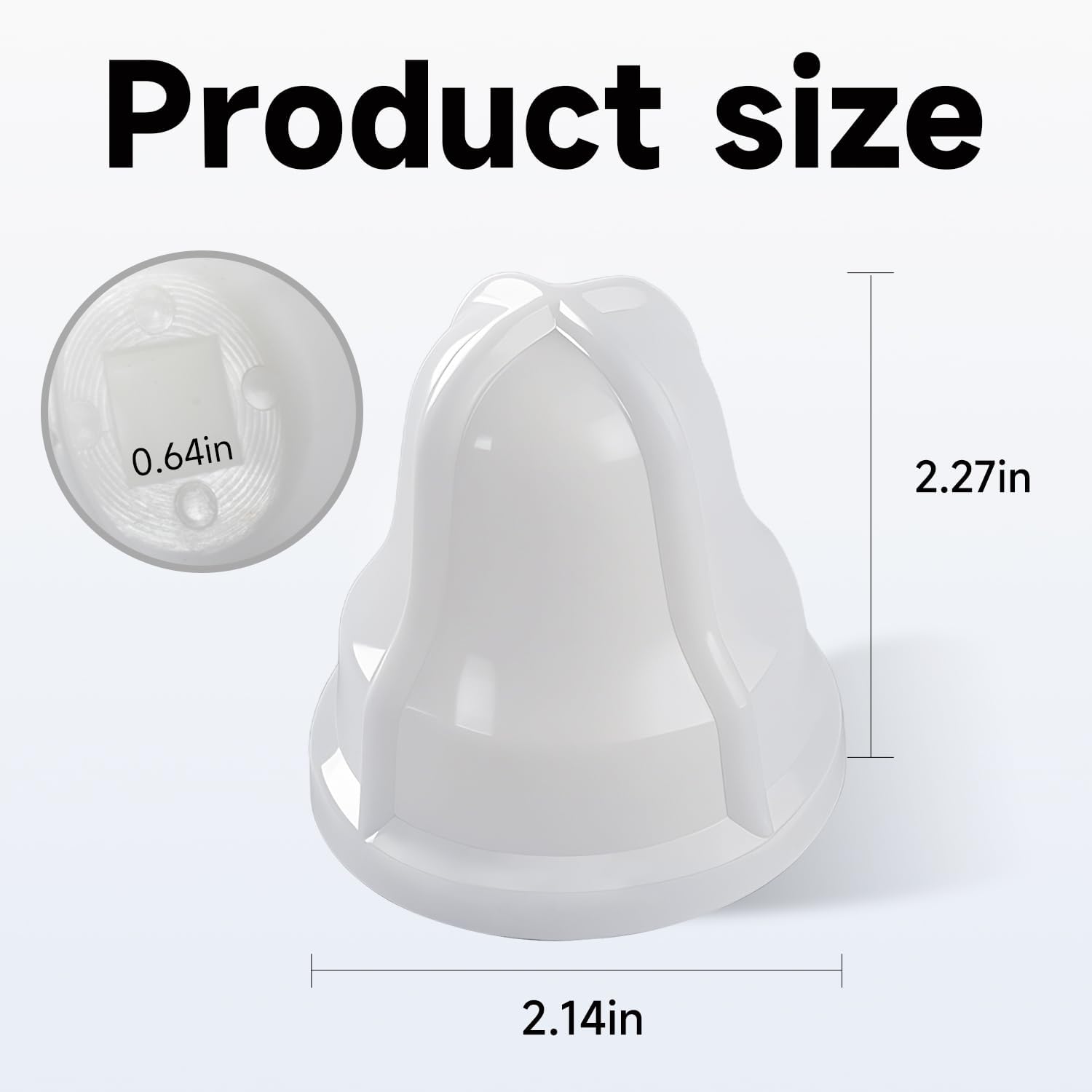 LEYURISE Square Neck Extracting Bulb for Lemon/Lime Juicer White Compatible with Sunkist No. 8 Replace#:02AR 3
