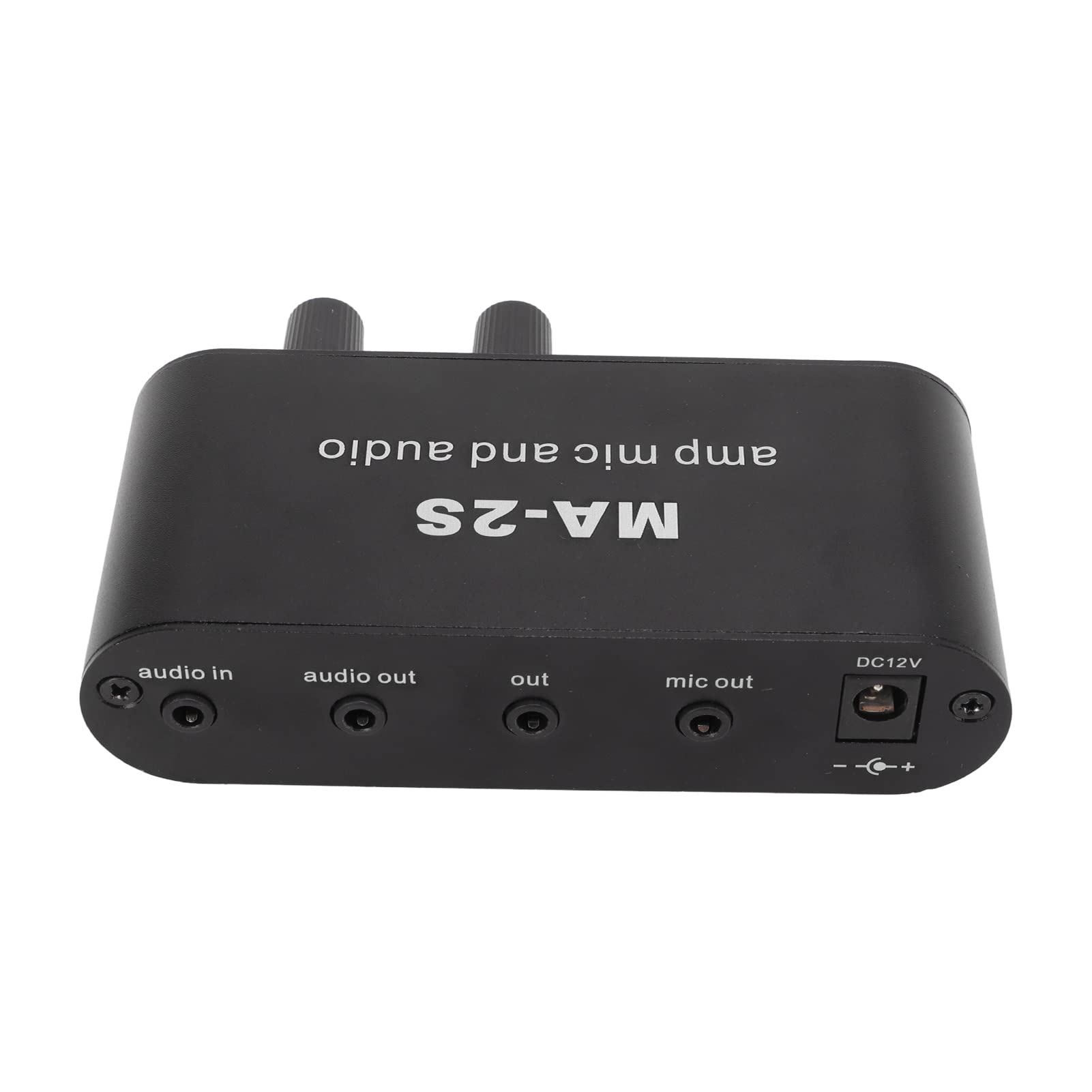 Double Op Amp, Stereo Small Audio Preamplifier, Headphone Amplifier, Gain 20dB Condenser 3 Ports Output for Music 5