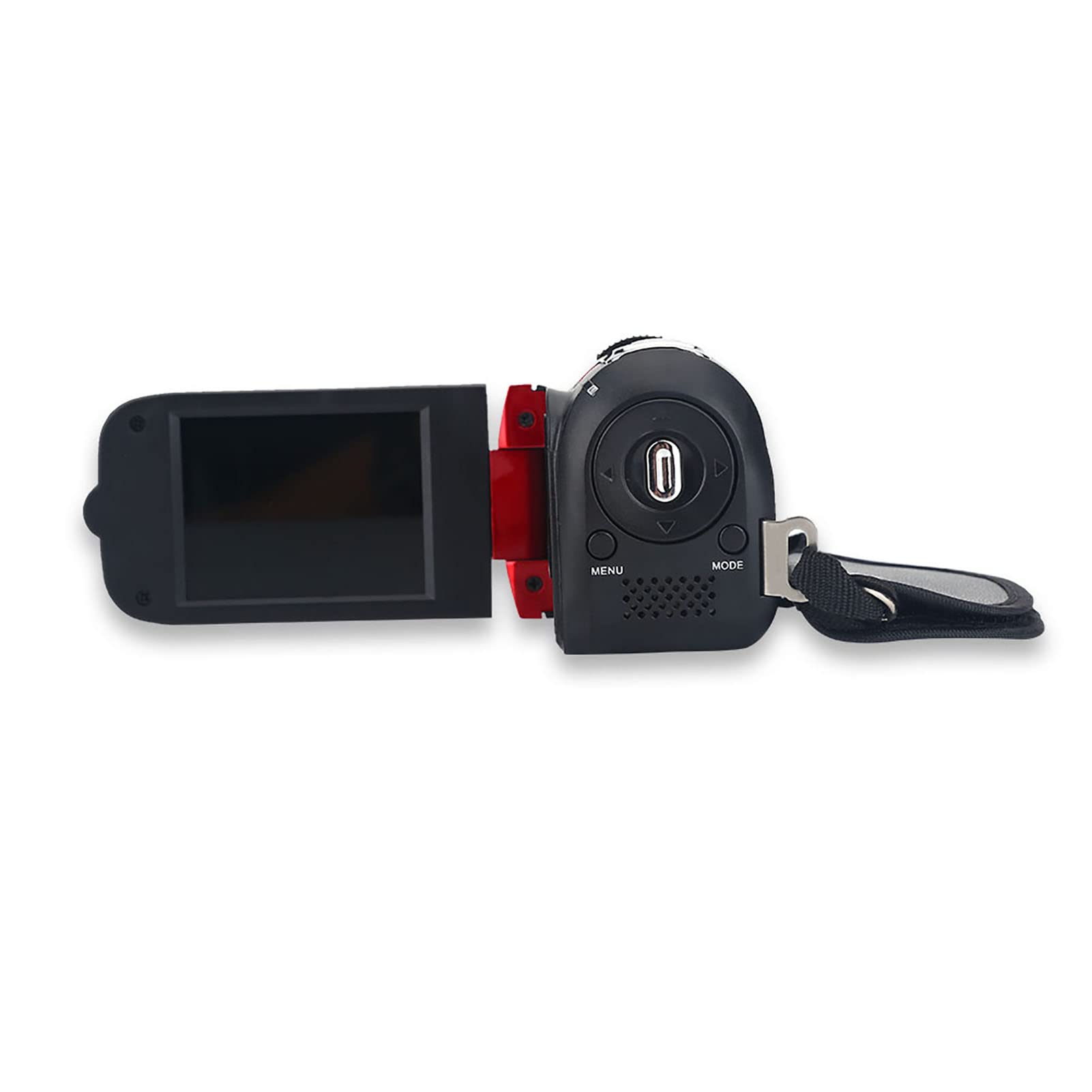 Digital Camcorder, Full HD 270° Rotation 1080P 16X High Definition Video DV Camera Professional Shooting Video Camera for Home Party Outdoor Picnic Camping(red, U.S. regulations) 5