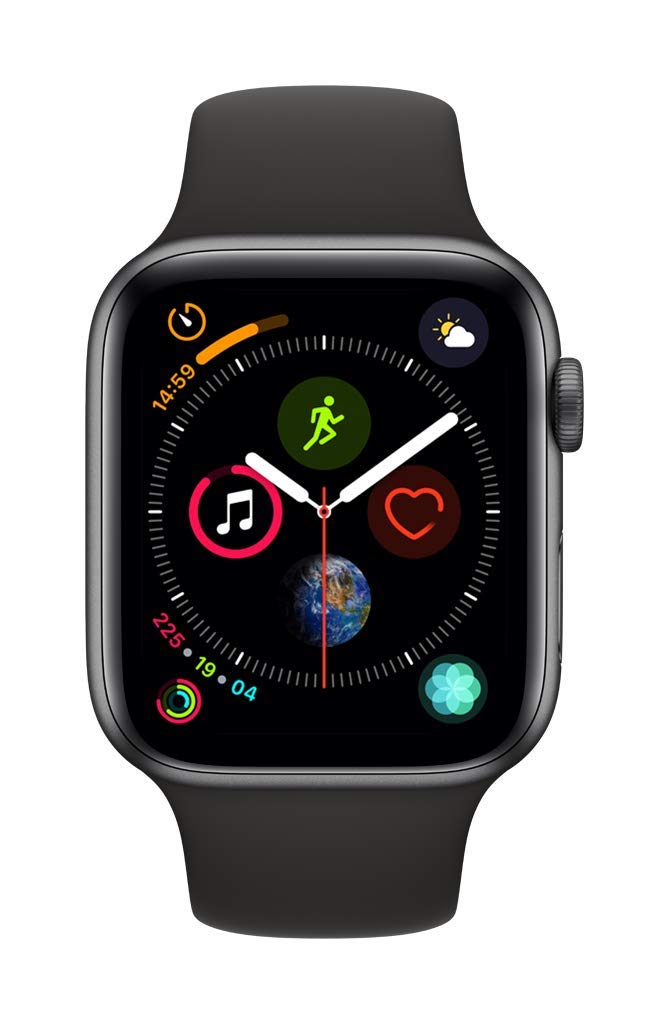 Apple Watch Series 4 (GPS + Cellular, 44mm) - Space Gray Aluminum Case with Black Sport Band 3