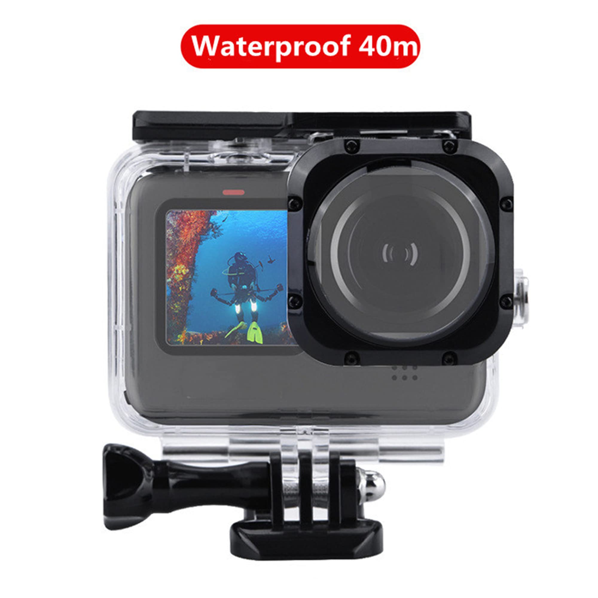 Diving Fish Eye Wide Angle Max Lens Waterproof Housing for Gopro Hero 10 9 Underwater 40m Case Cover Mini Action Camcorder Sports Camera Accessories 4