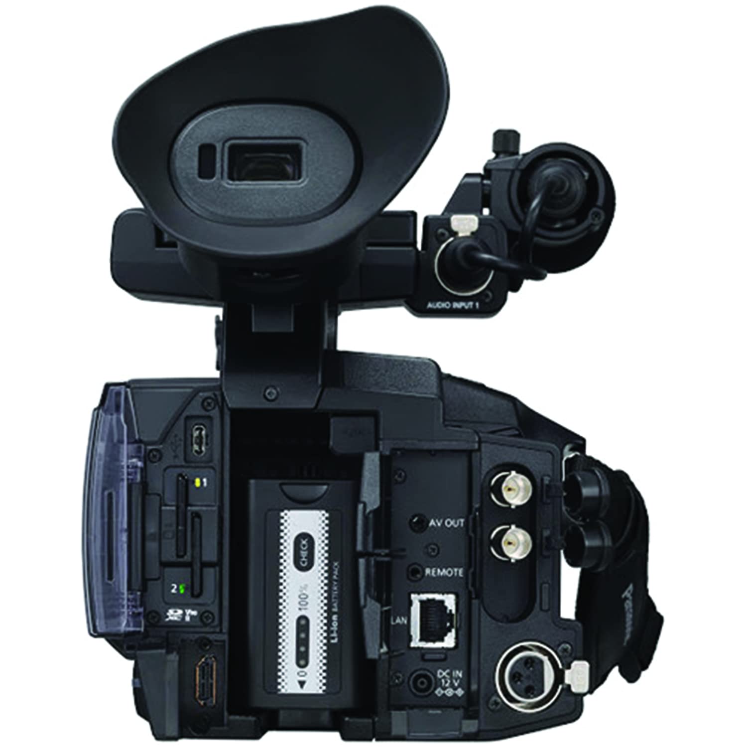 Ultimaxx Advanced Bundle + Panasonic AG-CX350 4K Camcorder + SanDisk 128GB Extreme SDXC Memory Card, Condenser Microphone, Spare Battery, Lightweight Tripod, LED Light Kit & Much More (22pc Bundle) 5