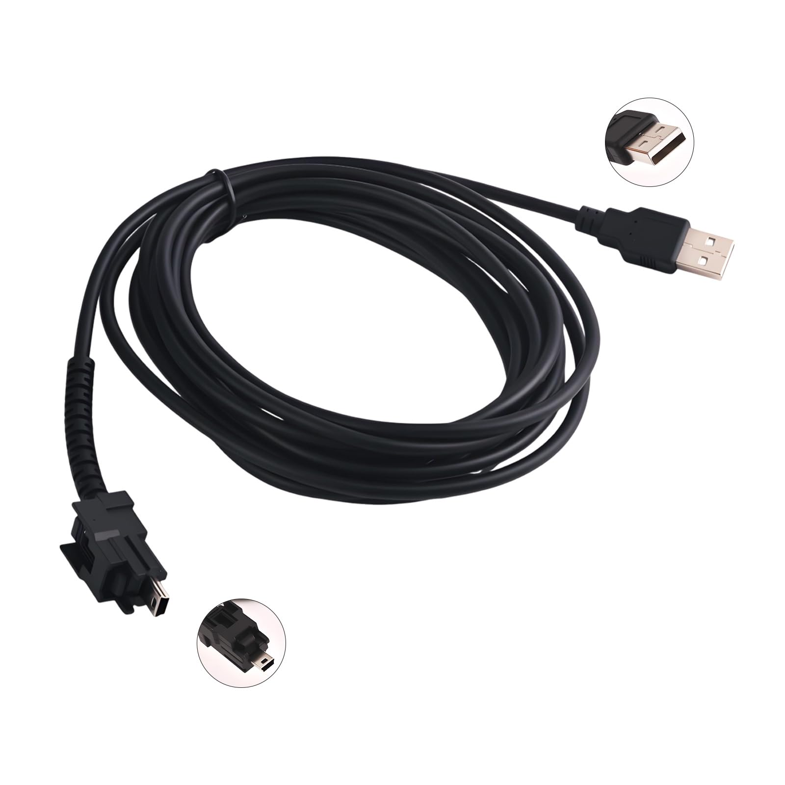 Nimite 404032 USB Cable fits forNexiq USB Link 2 & 3, Cord Replacement Part forCummins Inline 7 and Standard USB Computer Port, for Truck Diagnostic Data Transmission. 1