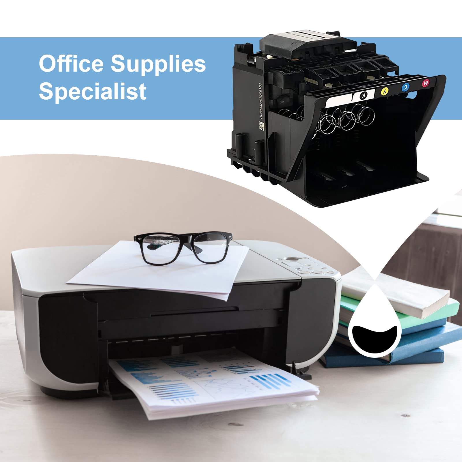 HP 950 951 Printhead HP Officejet Pro 8100 8600 276dw 251dw 8610 8621 8620 Color Printer Print Head 4