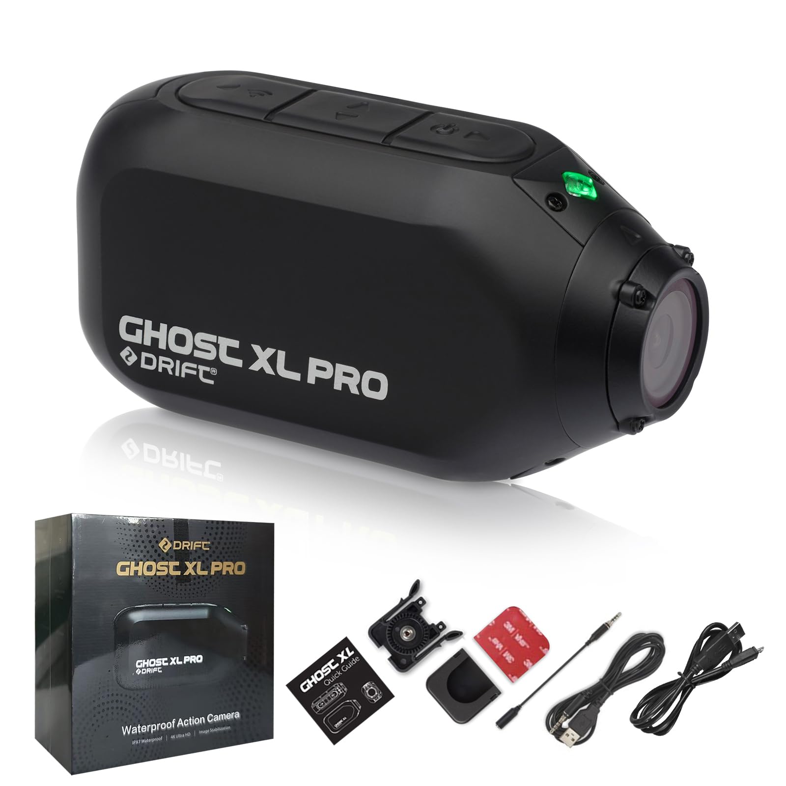 Drift Ghost XL PRO Sport Action Camera 4K Sport WiFi IPX7 Waterproof Wearable Live Stream Vlog Motorcycle Bicycle Helmet Cam 1