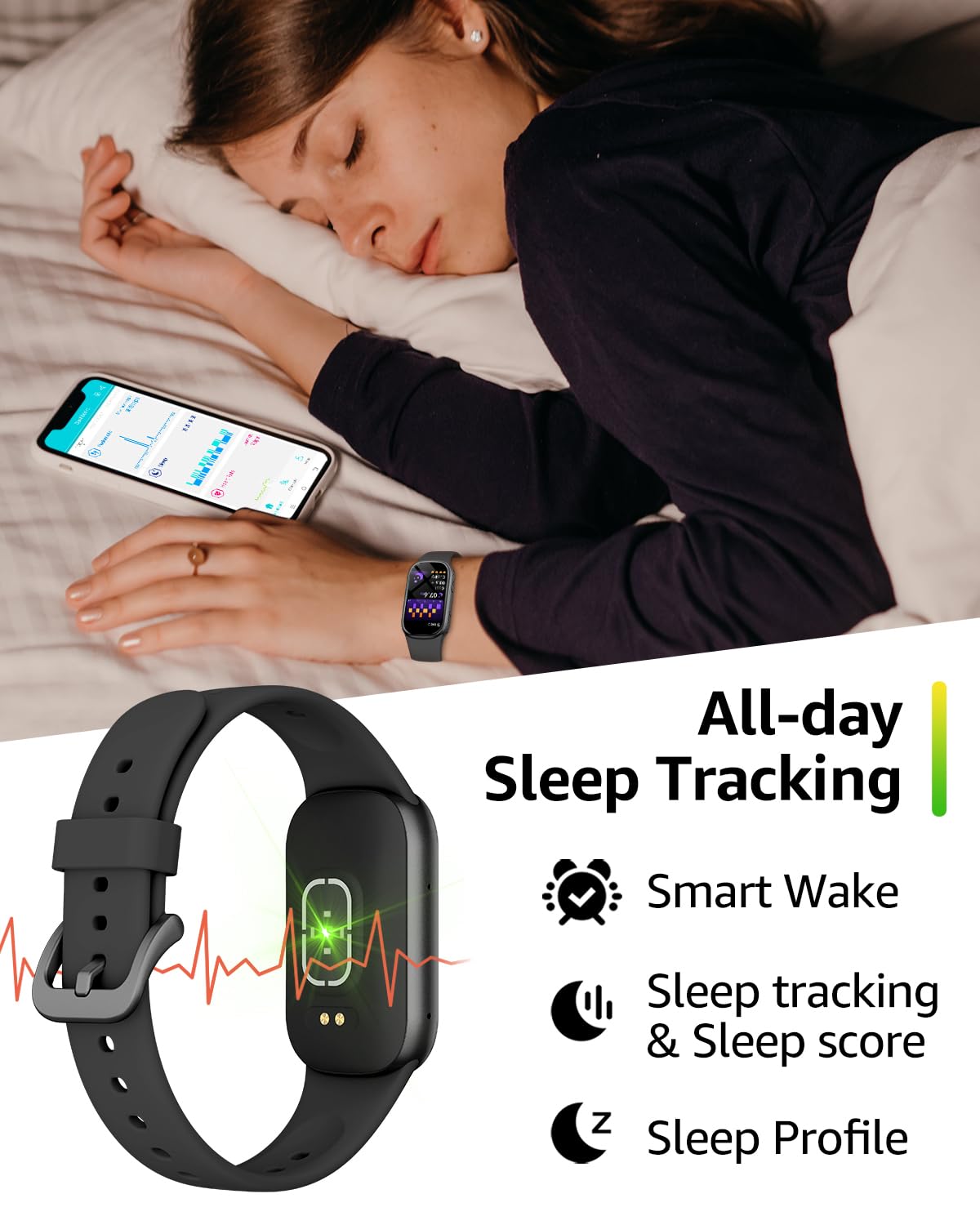 BUTFORFIT Fitness Tracker, Smart Watch with 1.47" HD Touch Display, 137+ Sport Modes Fitness Watch with Heart Rate Sleep Monitor, Step Counter, Calorie, IP68 Waterproof Activity Tracker for Women Men 5