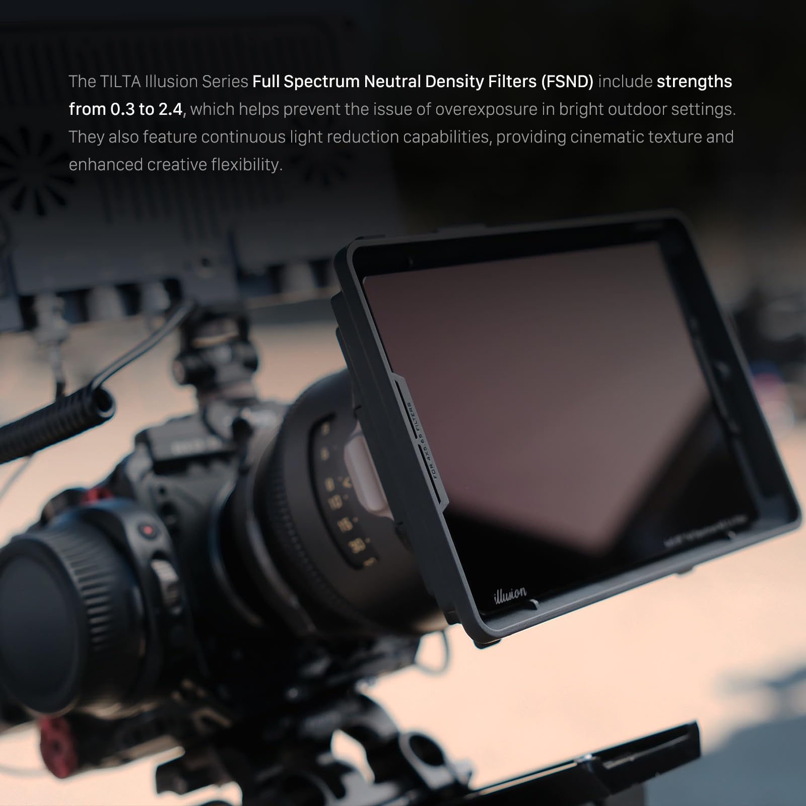 Tilta Illusion 4x5.65 Full Spectrum ND Filter | Limits Reflections and Lens Flares | Lens Protection | Compatible with Most Full Sized Matte Boxes (1.5) 3