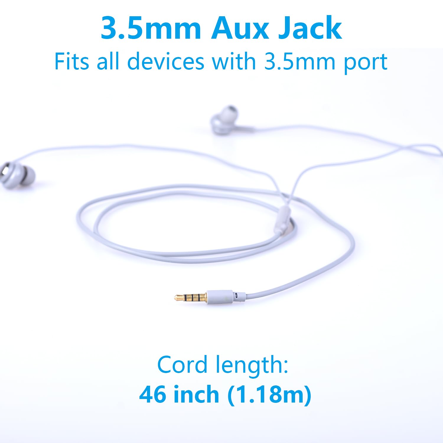 Vykyntow 12 Packs Wired Earbuds Headphones 3.5mm, in-Ear Earphones with Mic, Compatible with Phone Tablet Laptop Computer Radio Airplane MP3 DVD TV All 3.5mm Jack Devices, with S/M/L Tips, 46in Wire 6