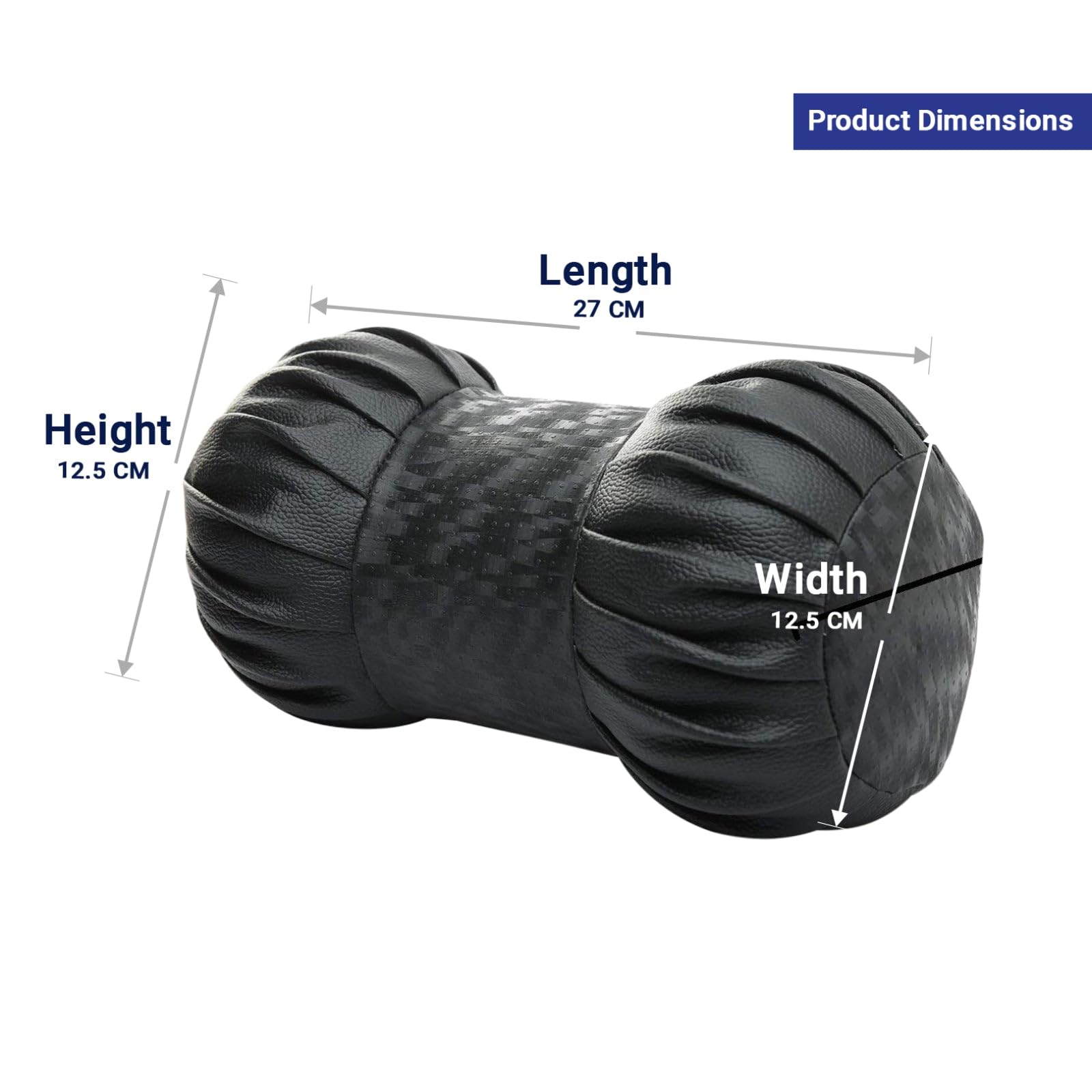 Kingsway Dumbbell Shape Neck Rest Car Cushion for Morris Garages (MG) Hector 2019 Onwards, Leatherette, Beige, Set of 2 Piece 5