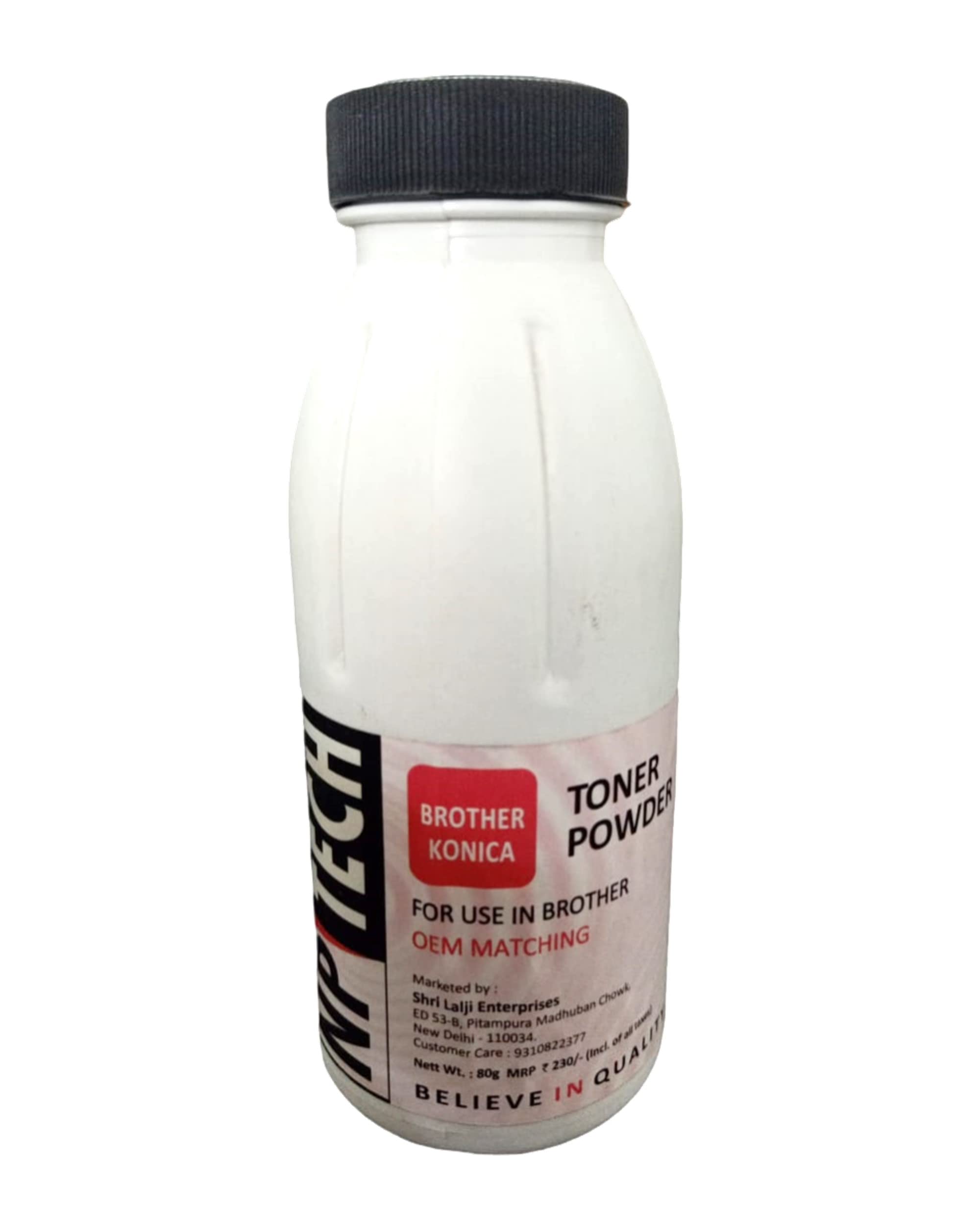 NP TECH Premium Black Toner Powder for Brother Konica and Kyocera Cartidges | No Printer Damage | 100% Lifetime and 5% Coverage (Pack of 3) 2