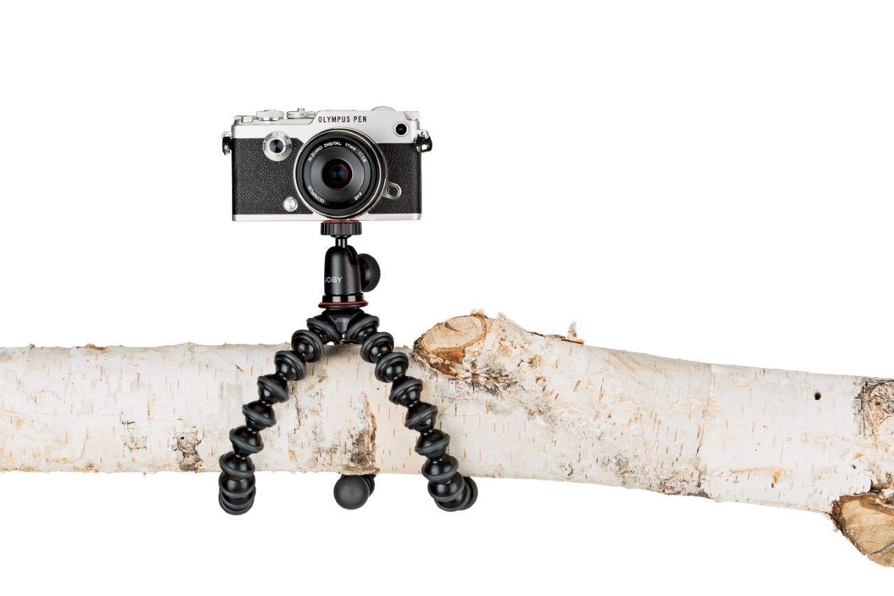 Joby GorillaPod 1K GripTight 360 Mount Kit, Compact Flexible Tripod 1K Stand and BallHead, with Rotating Phone Mount, Easy Landscape or Portrait Mode, Double Cold Shoe, Supports up to 1kg (2.2lb) 3