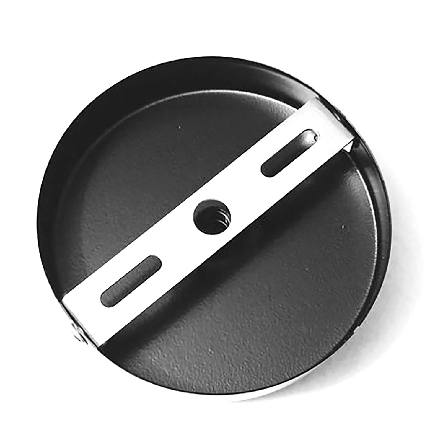 RLECS 4 Sets 105mm and 90mm Socket Mounting Plate Ceiling Pendant Crossbar Silver Metal Luminaire Mounting Bracket Suitable for Pendant Lamp Wall Lamp Living Room Lamp Outdoor Wall Lamp 6