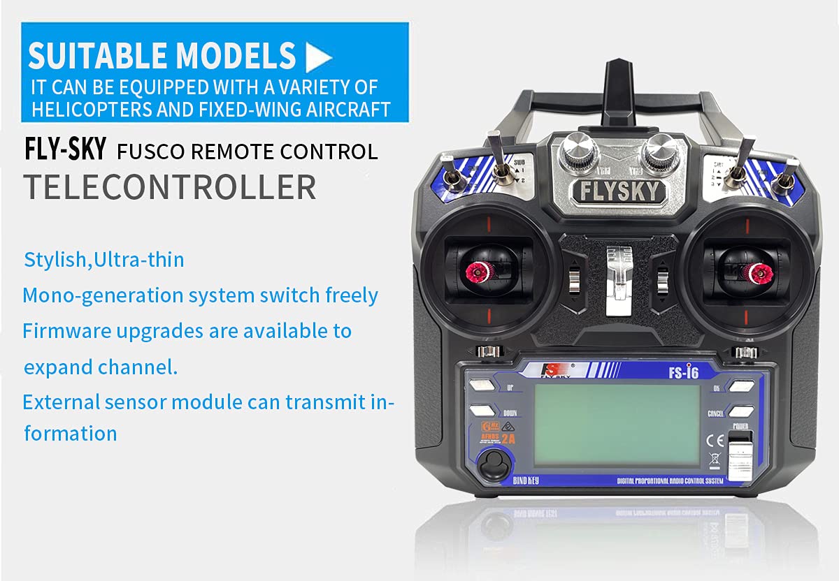 Flysky FS-i6 6CH 2.4GHz AFHDS RC Transmitter w/FS-iA6B Receiver for RC Multirotor Helicopter Airplane Glider Quadcopter (Model_2) 4