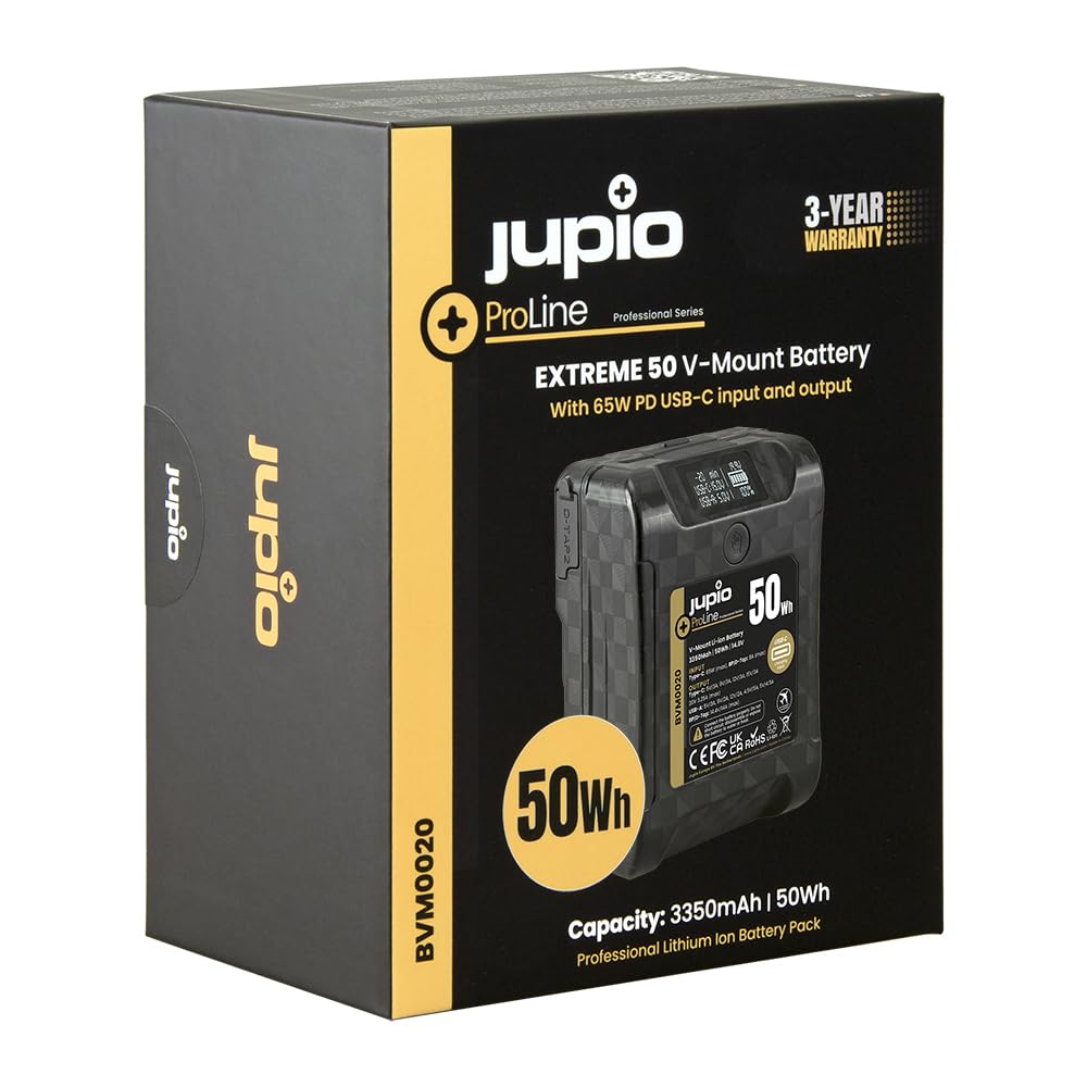 JUPIO ProLine Extreme 50 V-Mount Battery 3350mAh (50Wh) - BVM0020 3